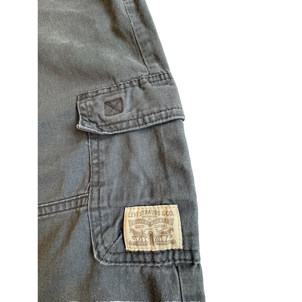 Levis Cargo Jogger Pants Charcoal Size L Youth Boy‎ Elastic Waist - Picture 5 of 8